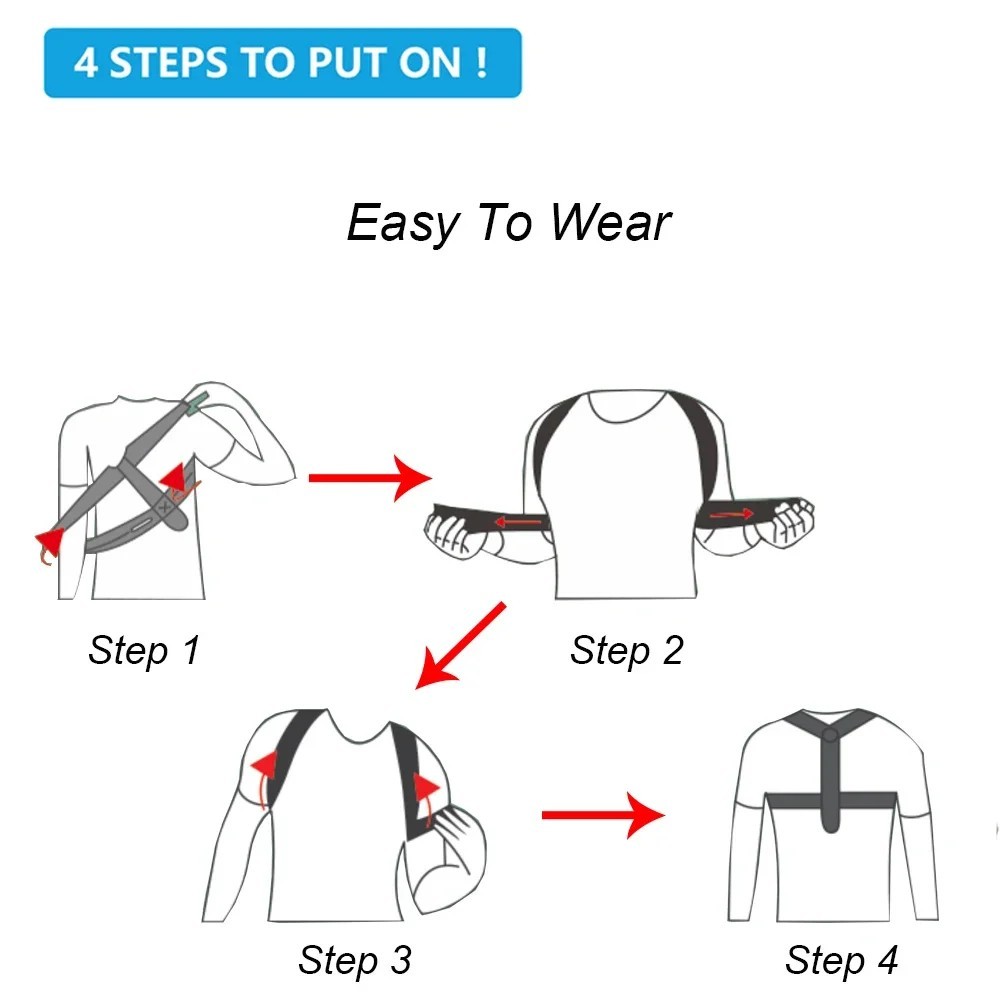 Back Posture Correction Belt Hunchback Corrector Men and Women Sitting Posture