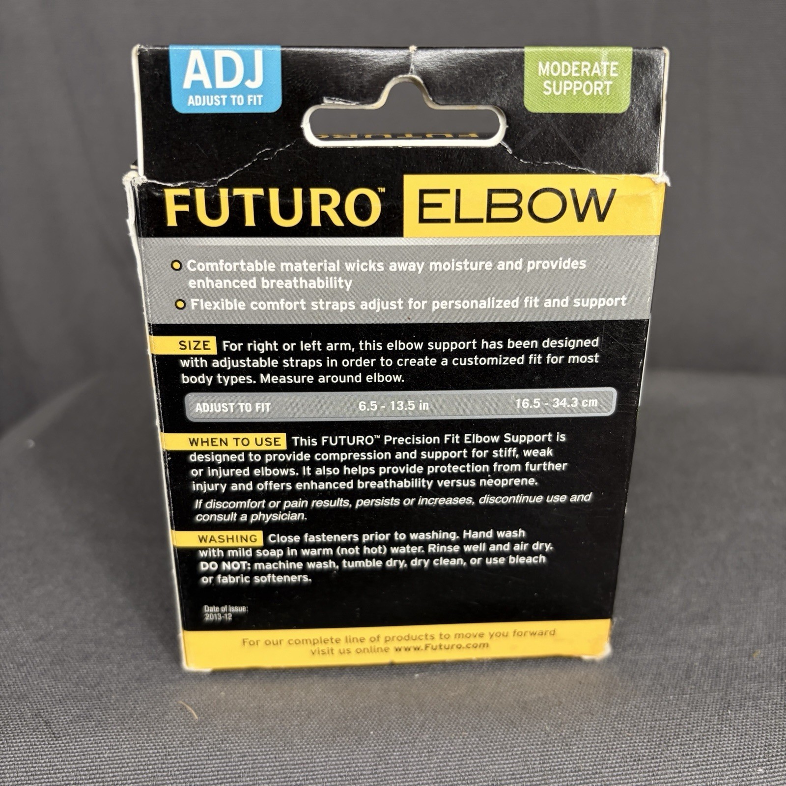 Futuro Precision Fit Elbow Support Adjustable Moderate Brace 3M 01038 New in Box