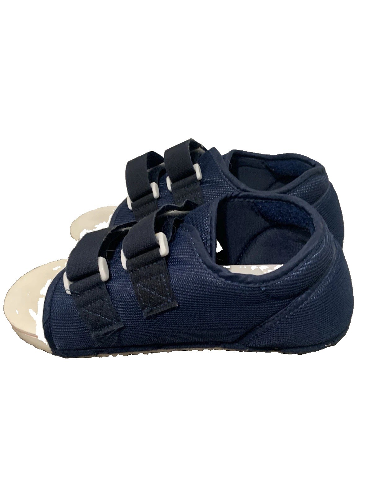 Adjustable Post-Op Shoe for Foot Immobilization, Blue/White, Size WL