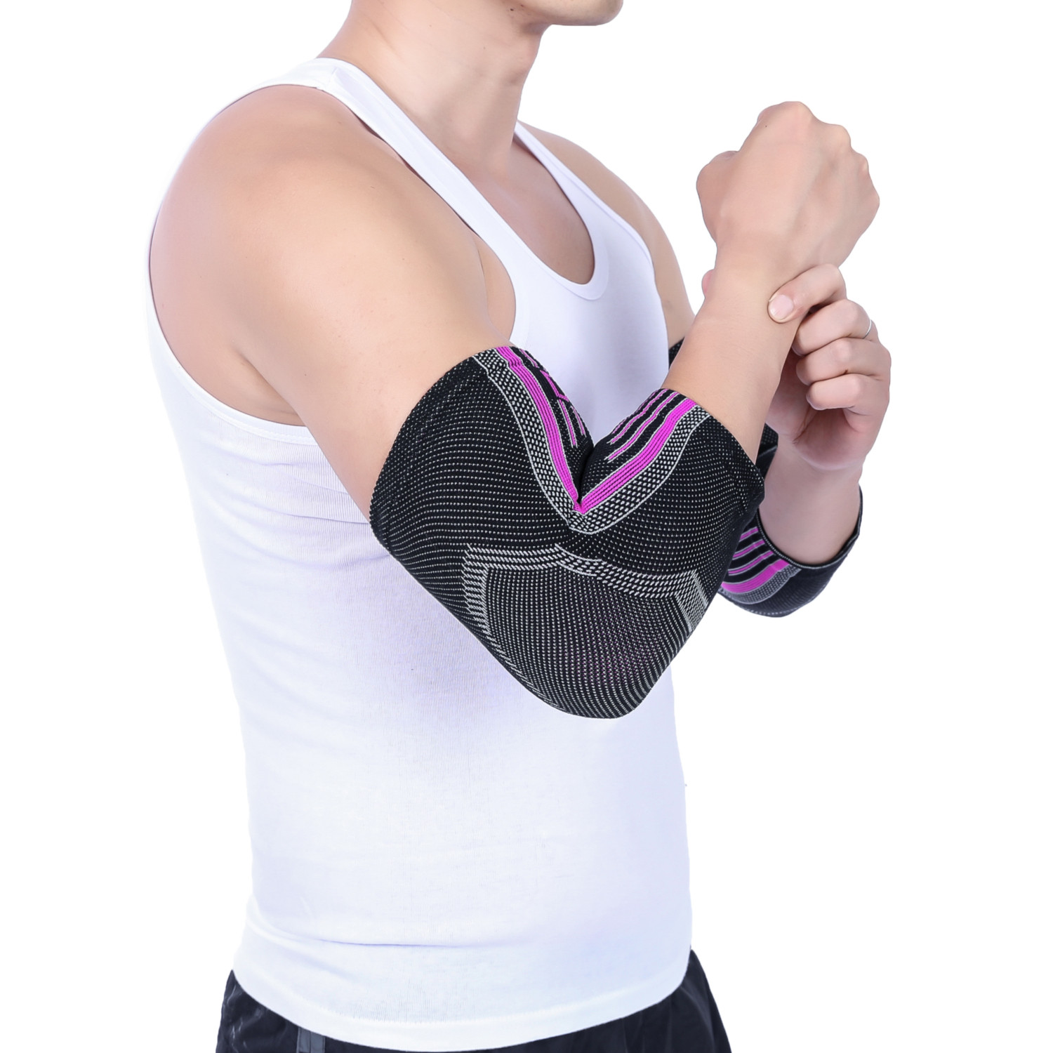 Doc Miller Unisex Elbow Compression Brace Sleeve Arm & Elbow Support Pain Relief