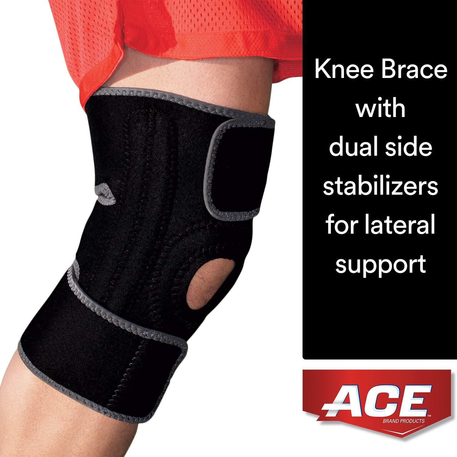 ACE Brand Knee Brace with Dual Side Stabilizers, America’s Most Trusted Brand of