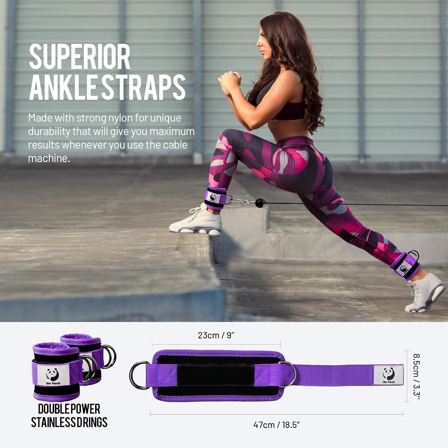 Neoprene Ankle Strap Cuffs for Kickbacks & Leg Extension | Gym Gear