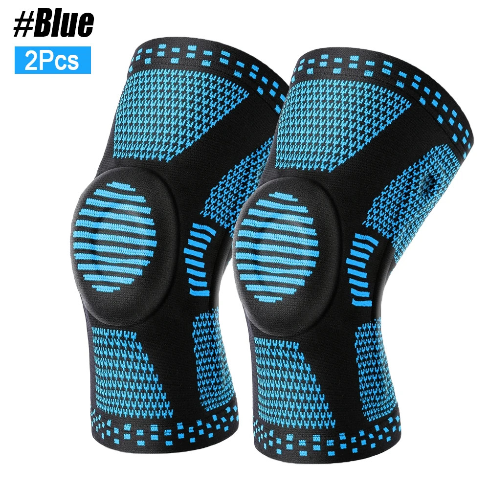 Compression Knee Brace Support Sleeve Patella Stabilizer Running Sports 1-2PCS