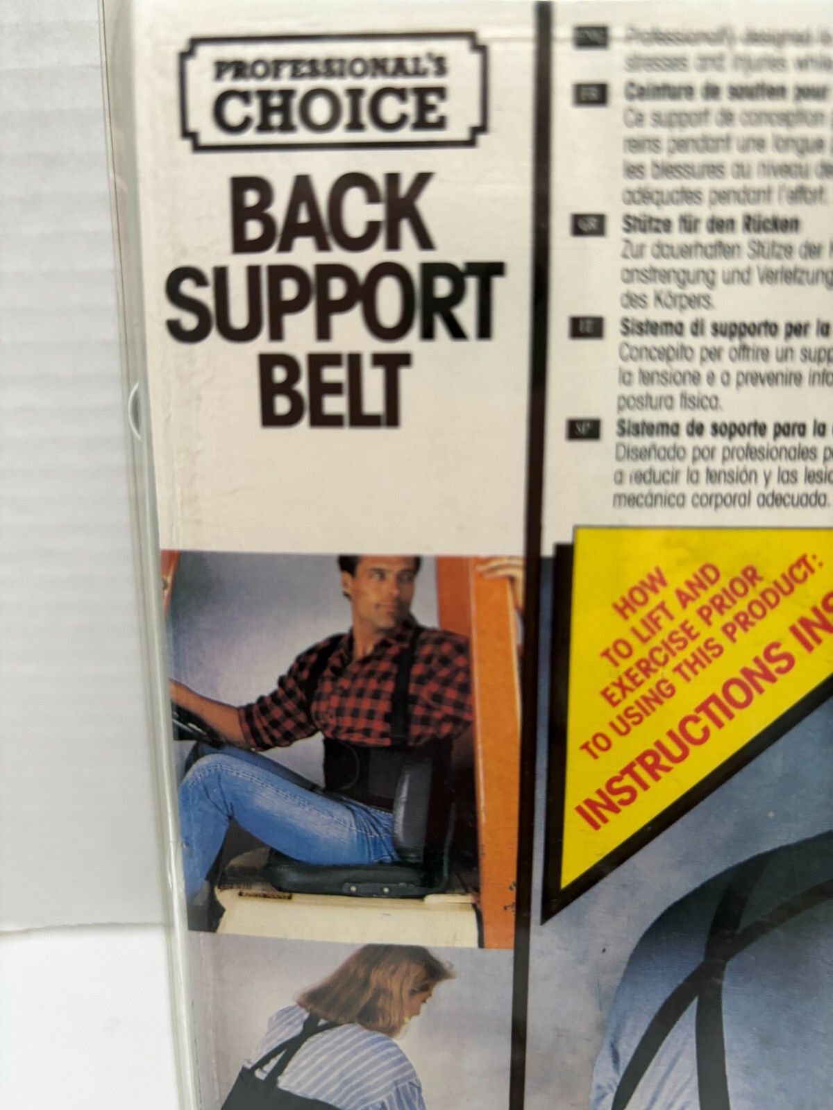 Professional’s Choice Adjustable Back Support Belt Unisex #5000L – Large L NEW