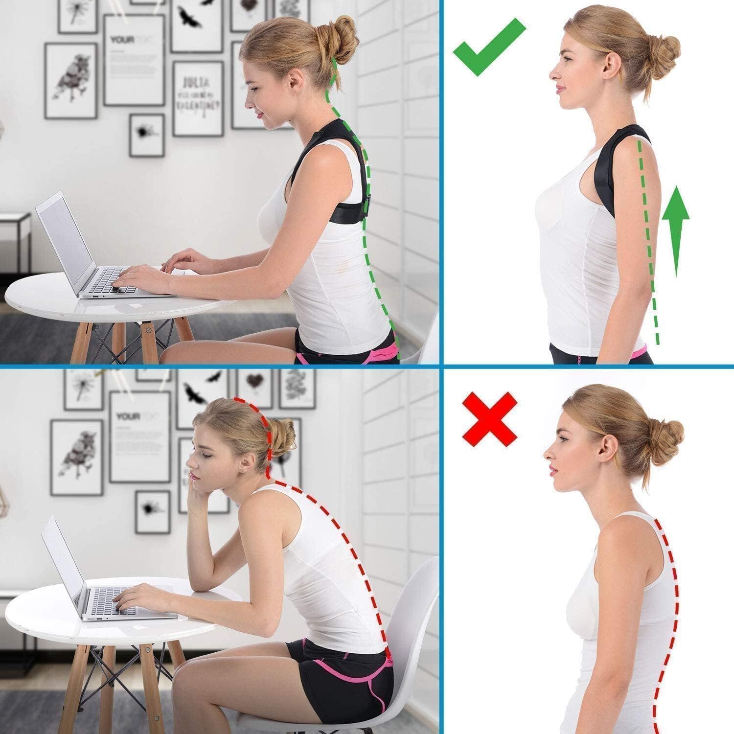 Posture Corrector Body Brace Lumbar Support Back Straight Shoulder Brace Straps