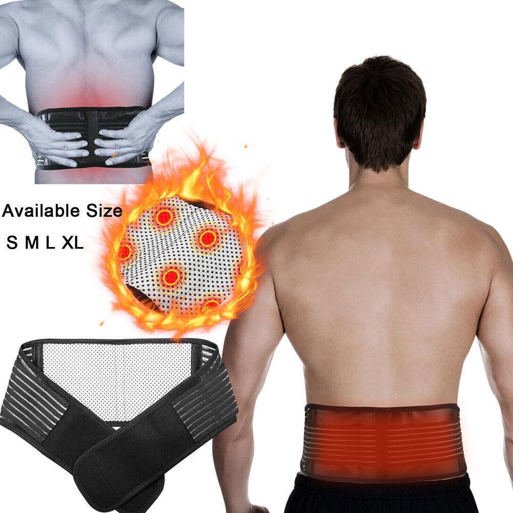 Magnetic Self Heating Back Support Brace Lumbar Lower Waist Belt for Pain Relief