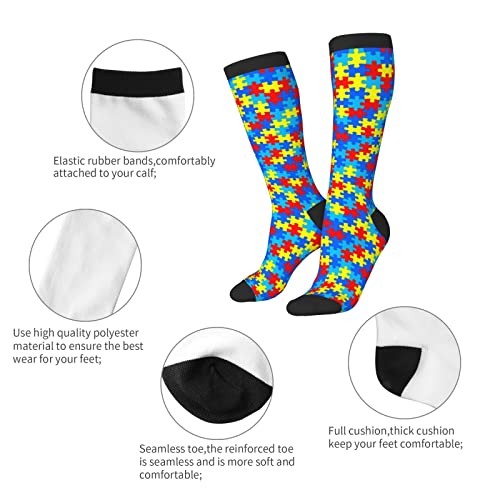 Unisex Novelty Socks for Women Men Teens Soft Knee High Crew Socks Party Daily