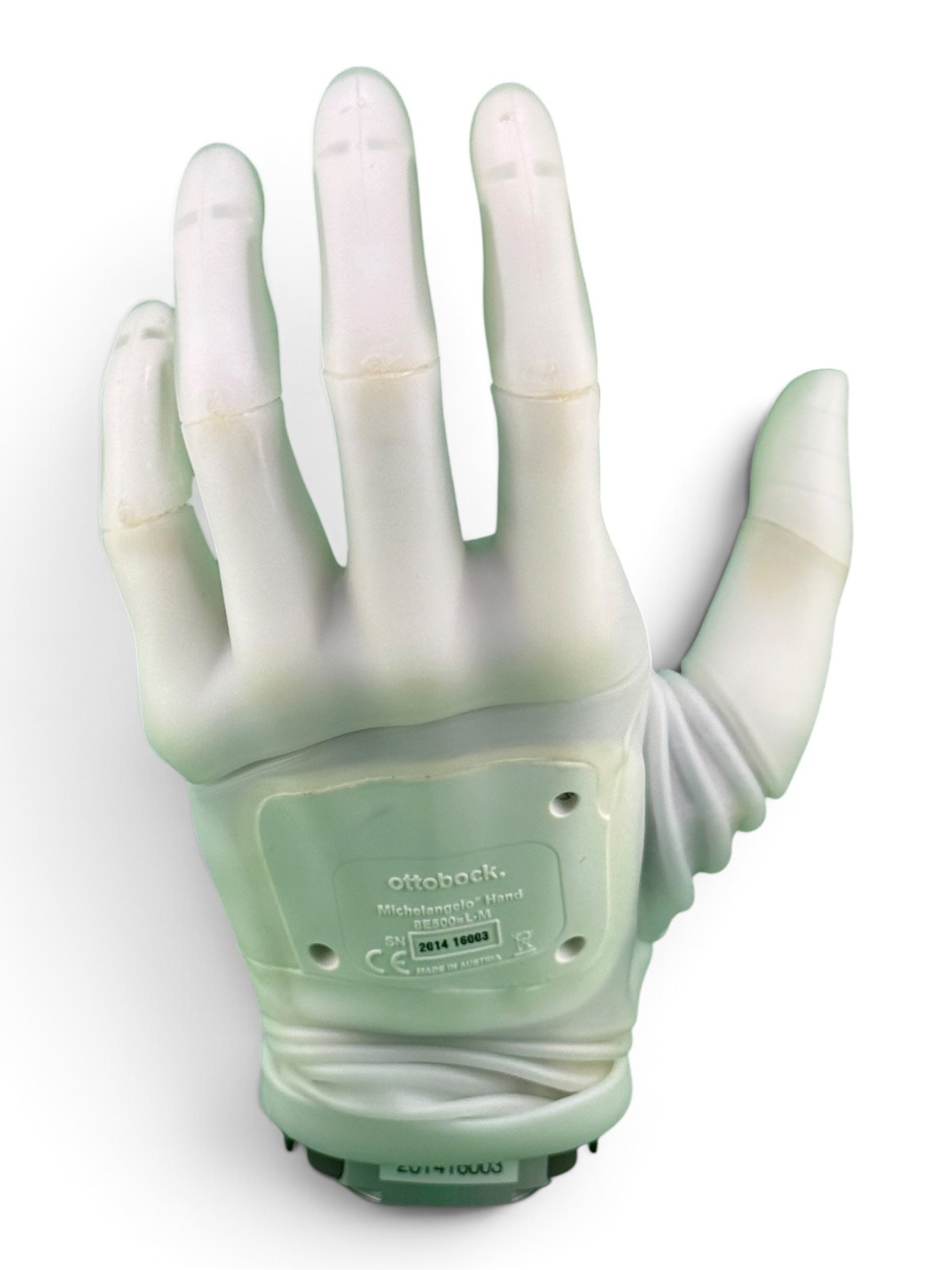 Ottobock Otto bock left Michelangelo prosthetic hand. 8E500=L-M