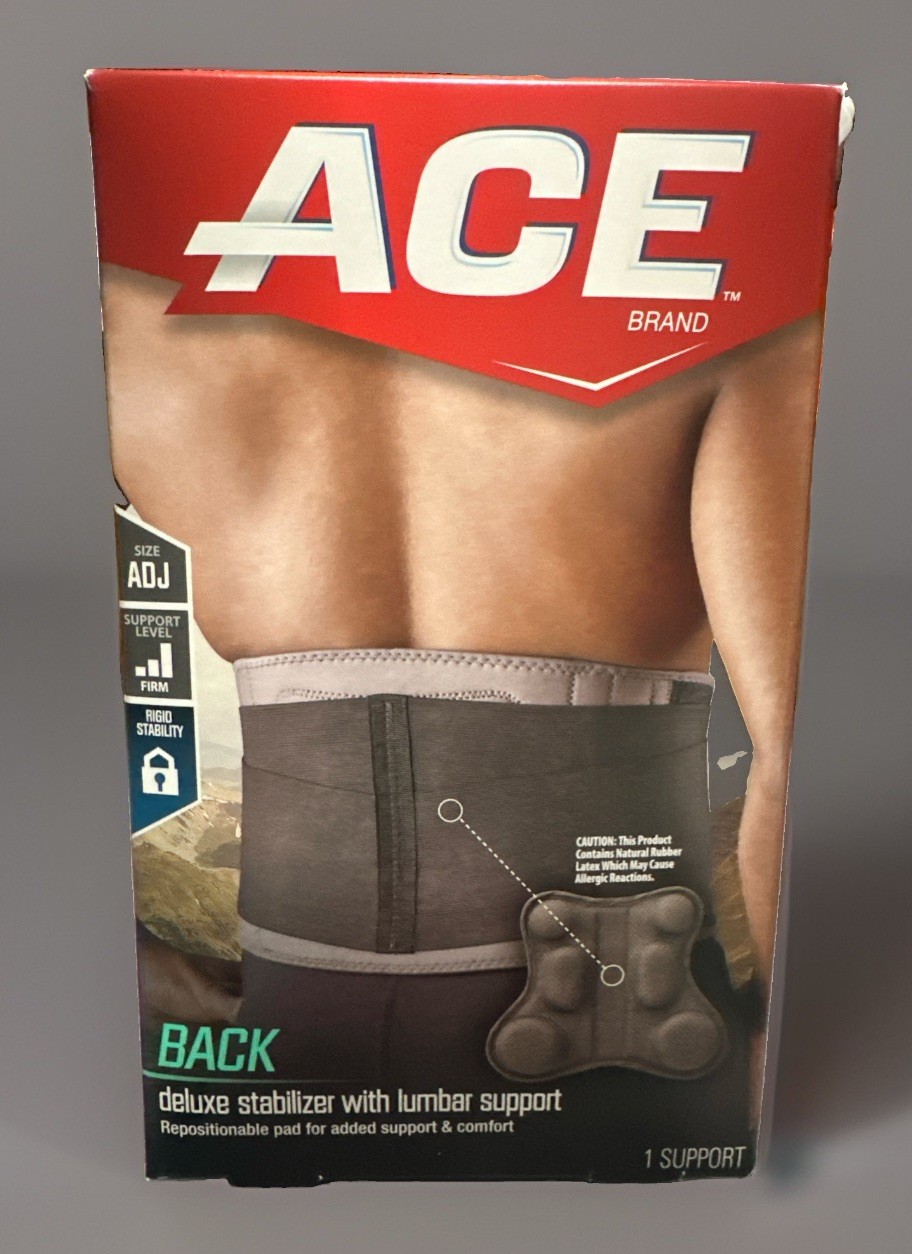 ACE Back Deluxe Stabilizer With Lumbar Support With Latex Materials