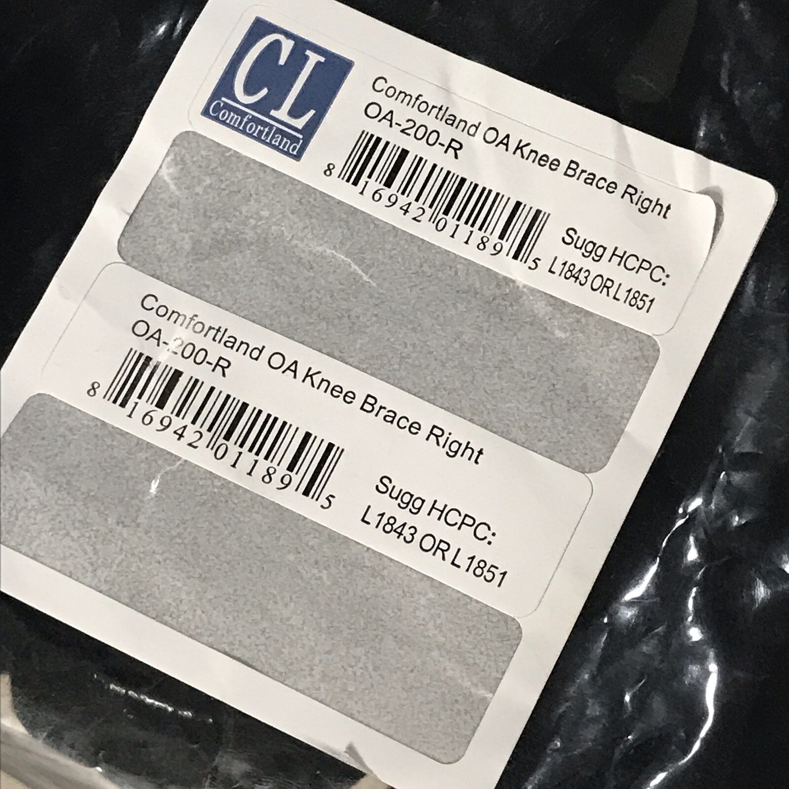 Comfortland OA Hinged Knee Brace [LOT of 1 RIGHT & 1 LEFT]