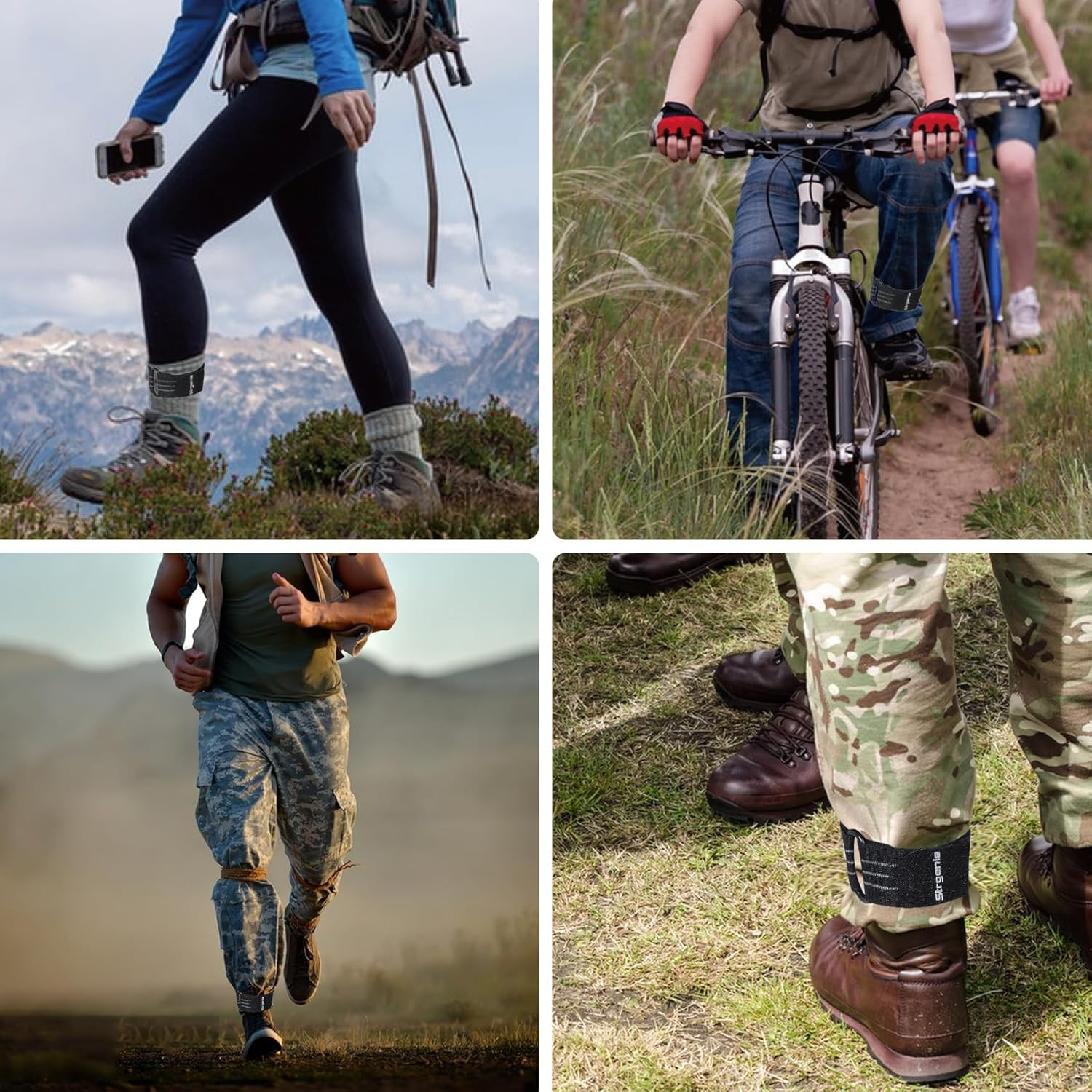 Cowboy Boot Straps, Adjustable Elastic Pant Leg Straps for Biking, Fishing, Hiki