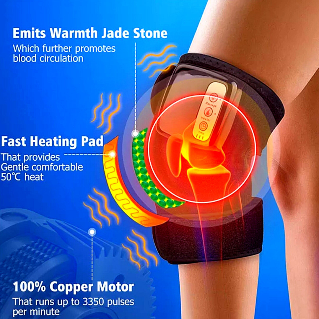3 en 1 Masajeador de Rodilla con Calefaccion Electrica Soporte Para el Dolor USA