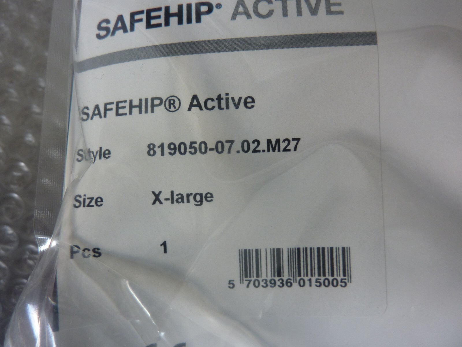 Tytex Safehip Active Hip Protection Belt Size X- Large Black Sealed (23791)
