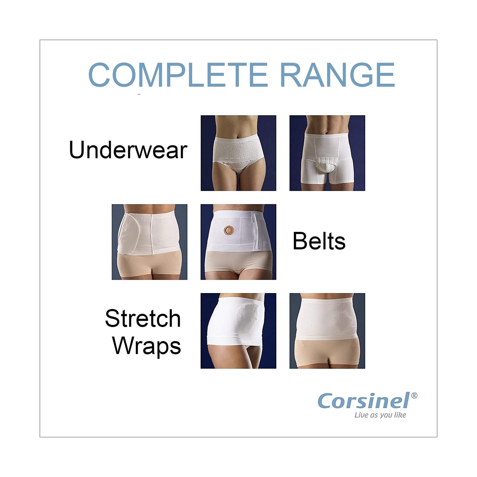 Corsinel StomaSafe Plus Ostomy/Hernia Support Garment Light 3216 by TYTEX (Be…