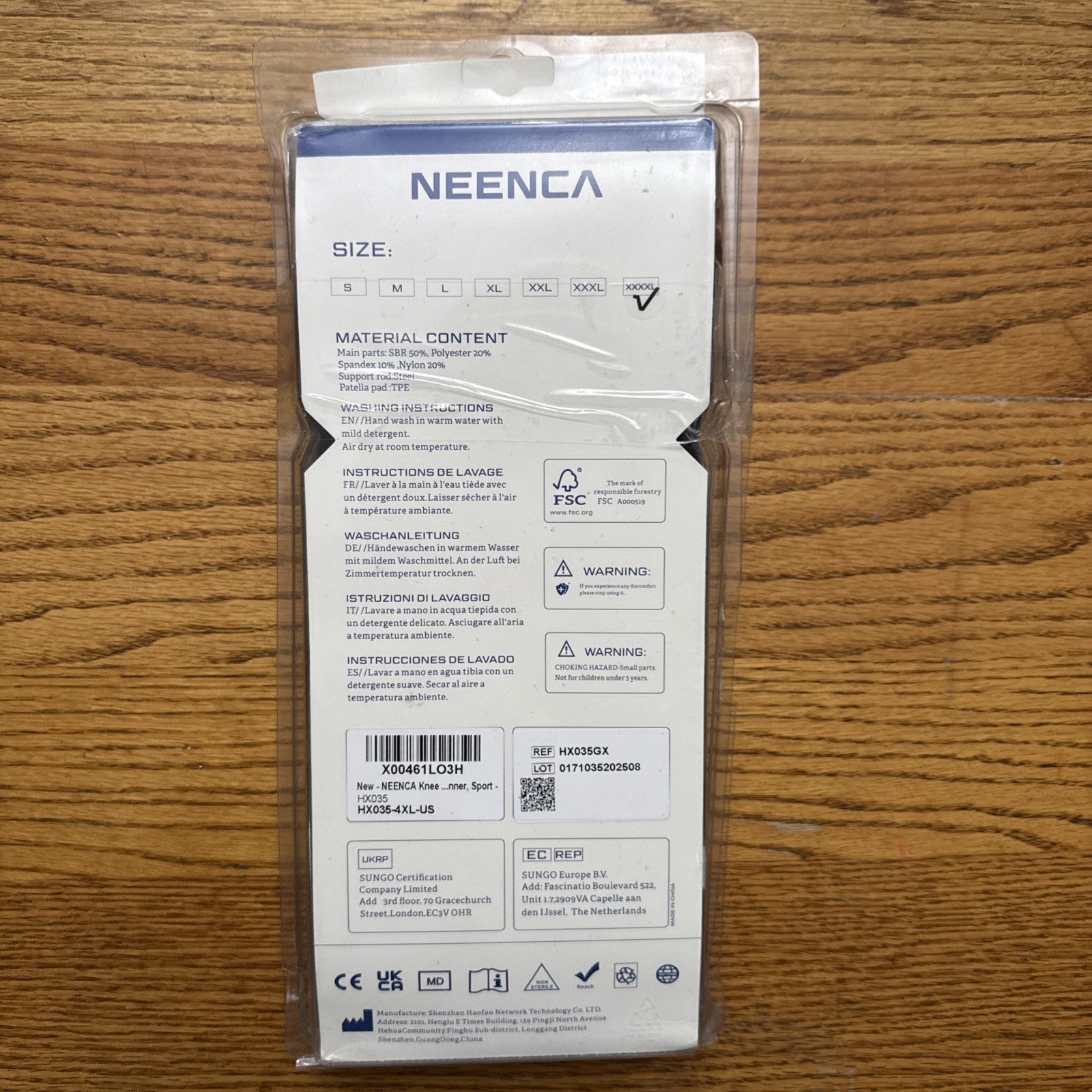 NEENCA HX035 Professional Knee Brace for Knee Pain, Hinged Size 4XL