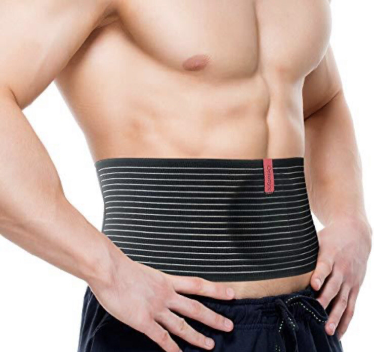 ORTONYX Umbilical Hernia Belt for Men and Women – Abdominal Support Brace S/M