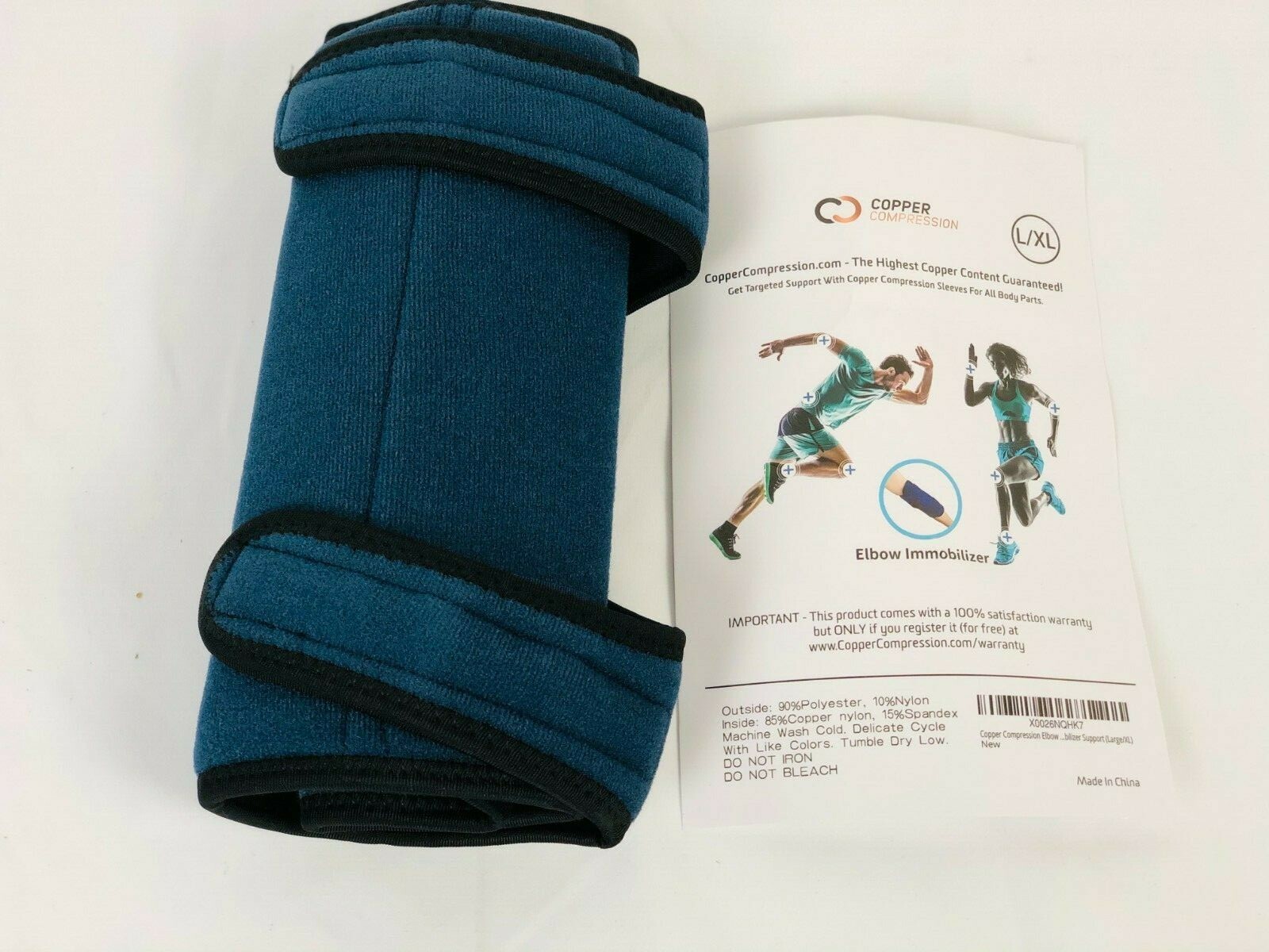 Copper Compression L/XL Elbow Immobilizer Brace