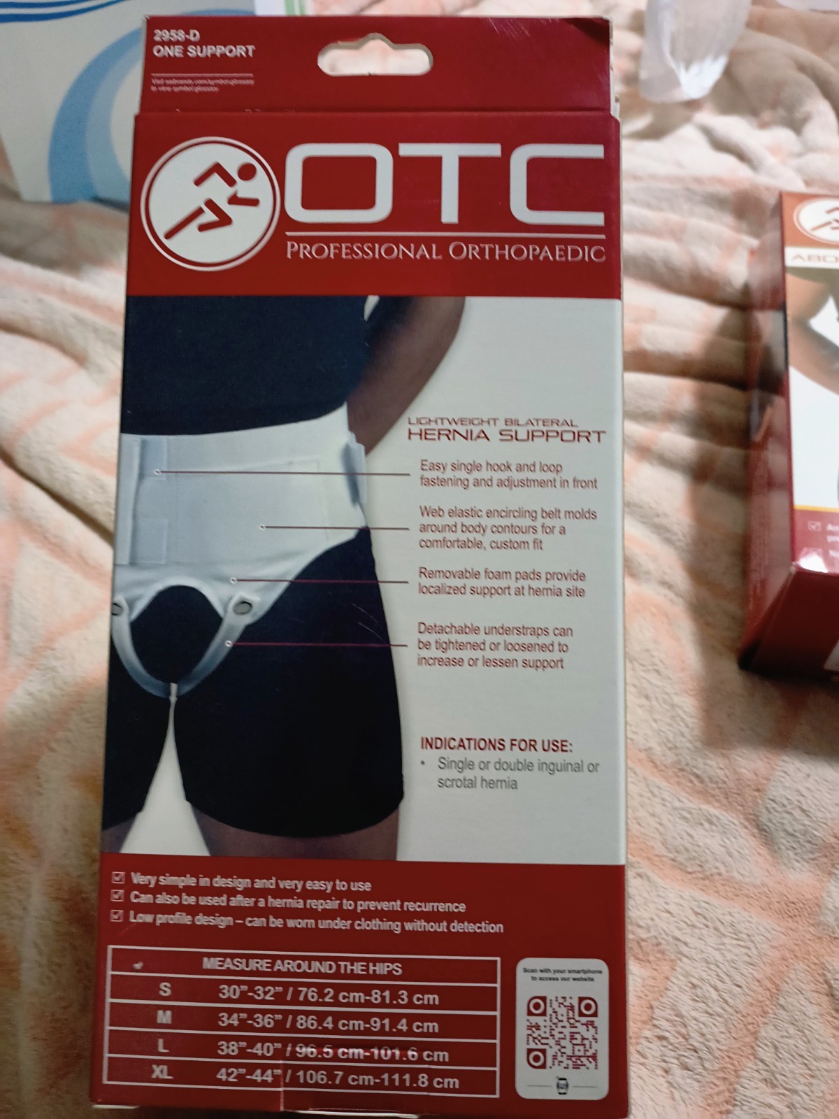 OTC Hernia Support, Single or Double Herniation, Inguinal Scrotal Treatment