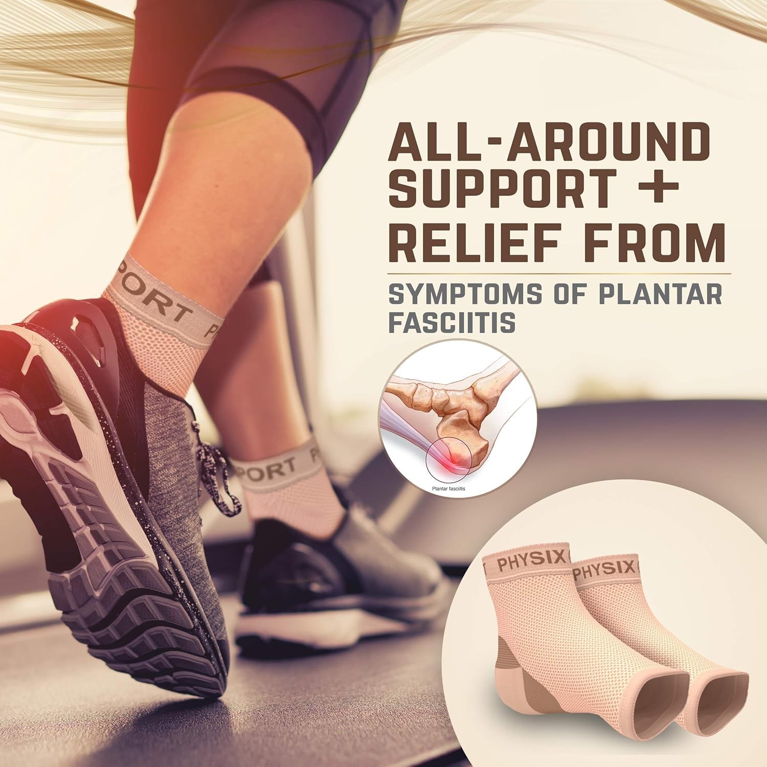 Snug Fit Plantar Fasciitis Compression Socks for All-Day Comfort and Recovery