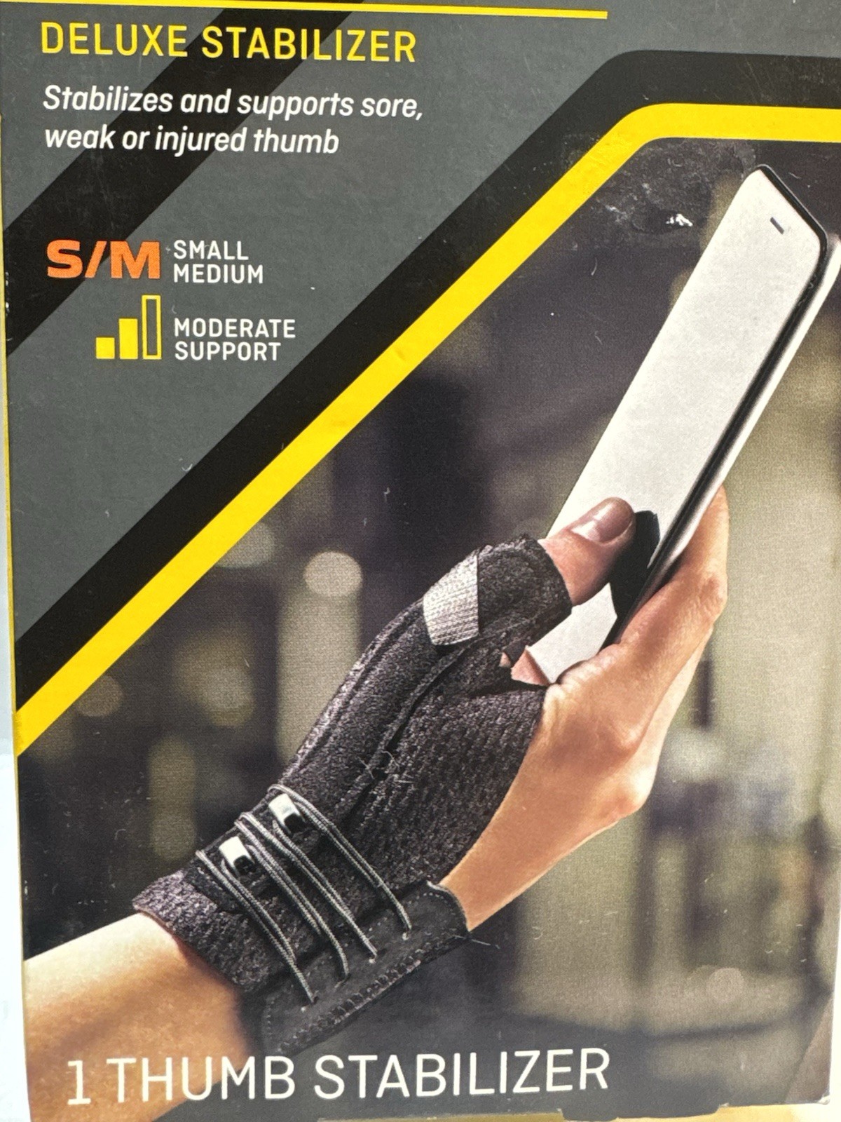 3m futuro thumb deluxe stabilizer small/medium 1 count scuffed box