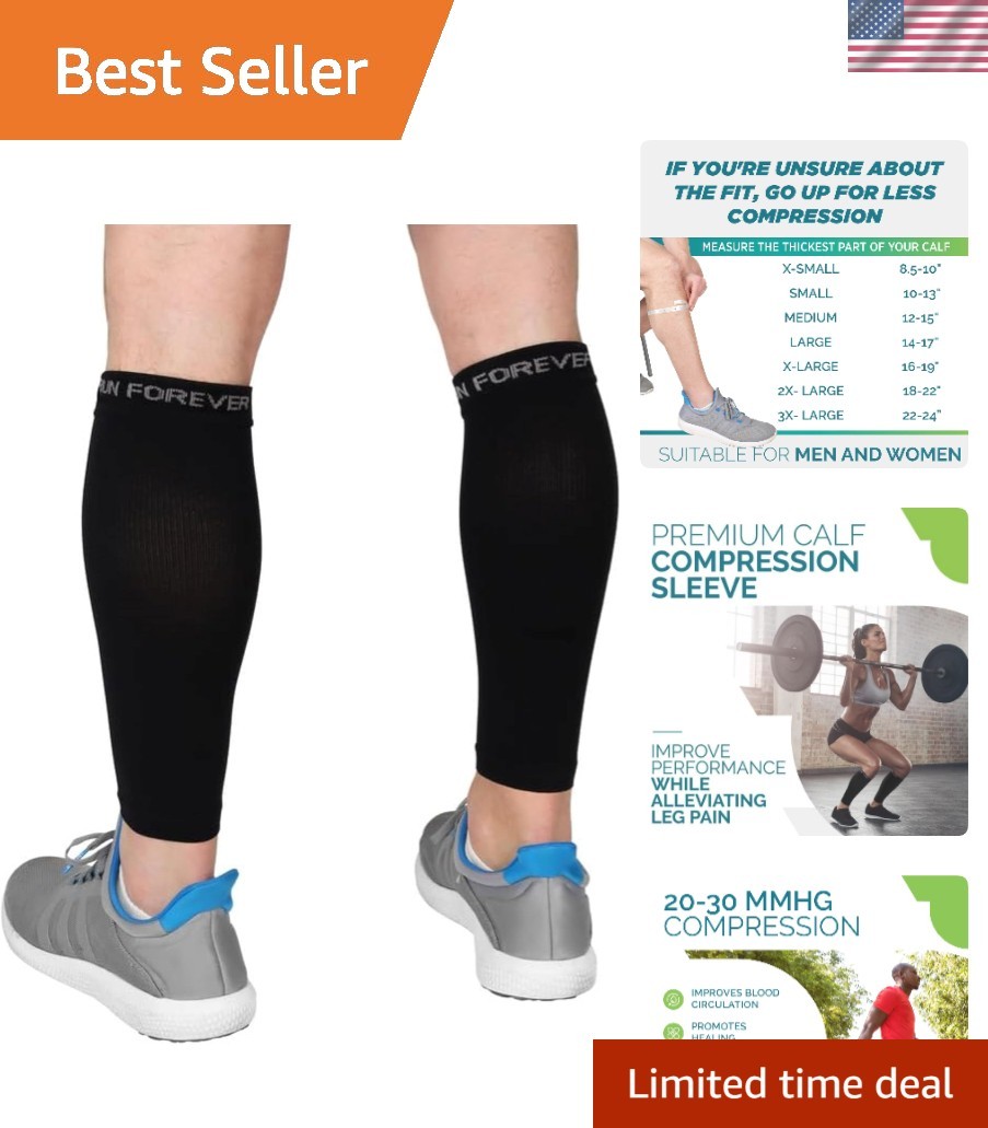 Professional Calf Compression Sleeve – High Stretch, Pain Relief for Athletes