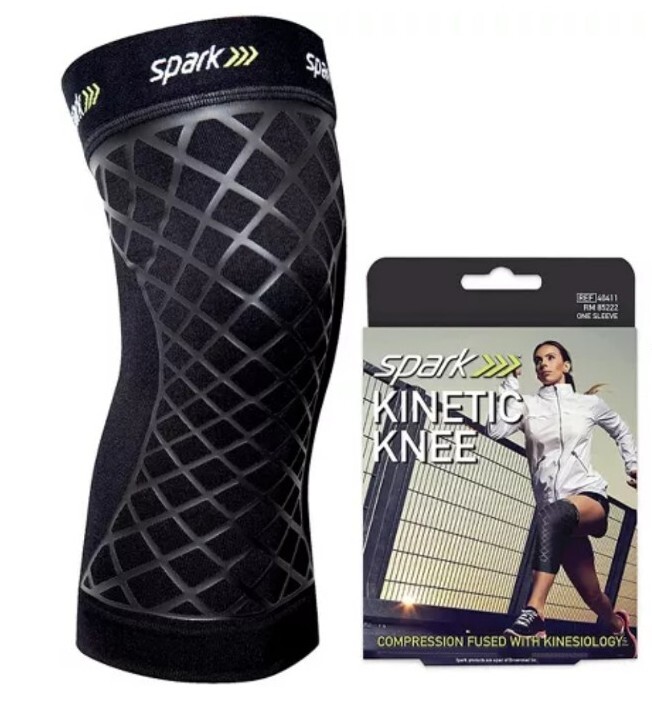 Spark Kinetic Knee Sleeve-Compression Support with Embedded Kinesiology Tape