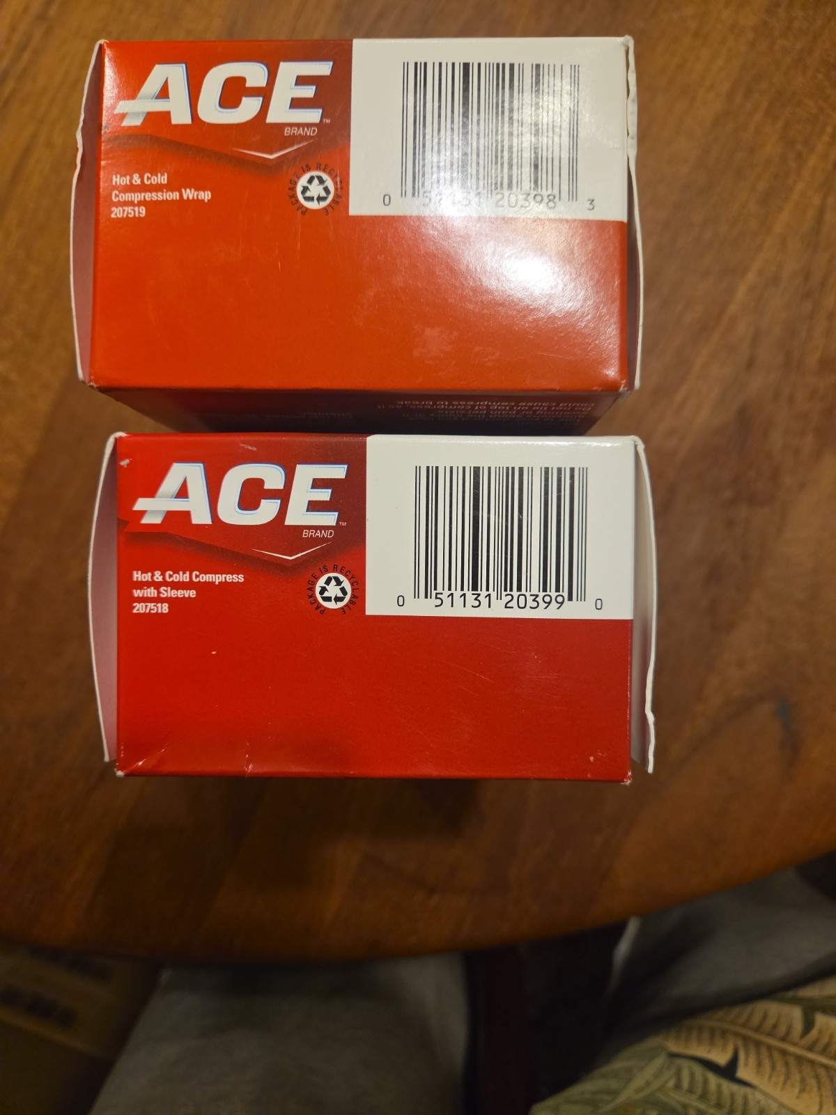 Pair Of 3M ACE Hot/Cold Compresses (Compress & Sleeve) (Compress & Wrap) N.I.B.