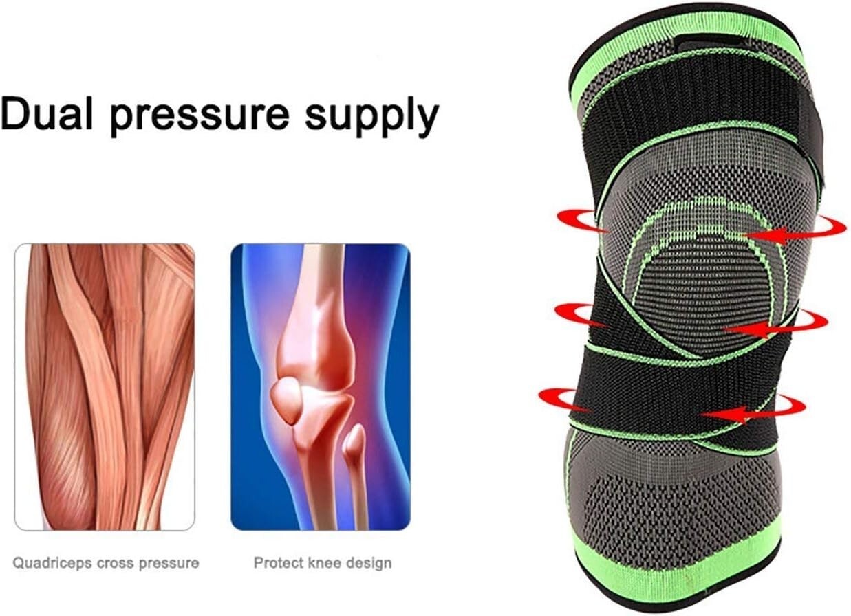 Knee Sleeve,Compression Fit Support -for Joint Pain and Arthritis Relief