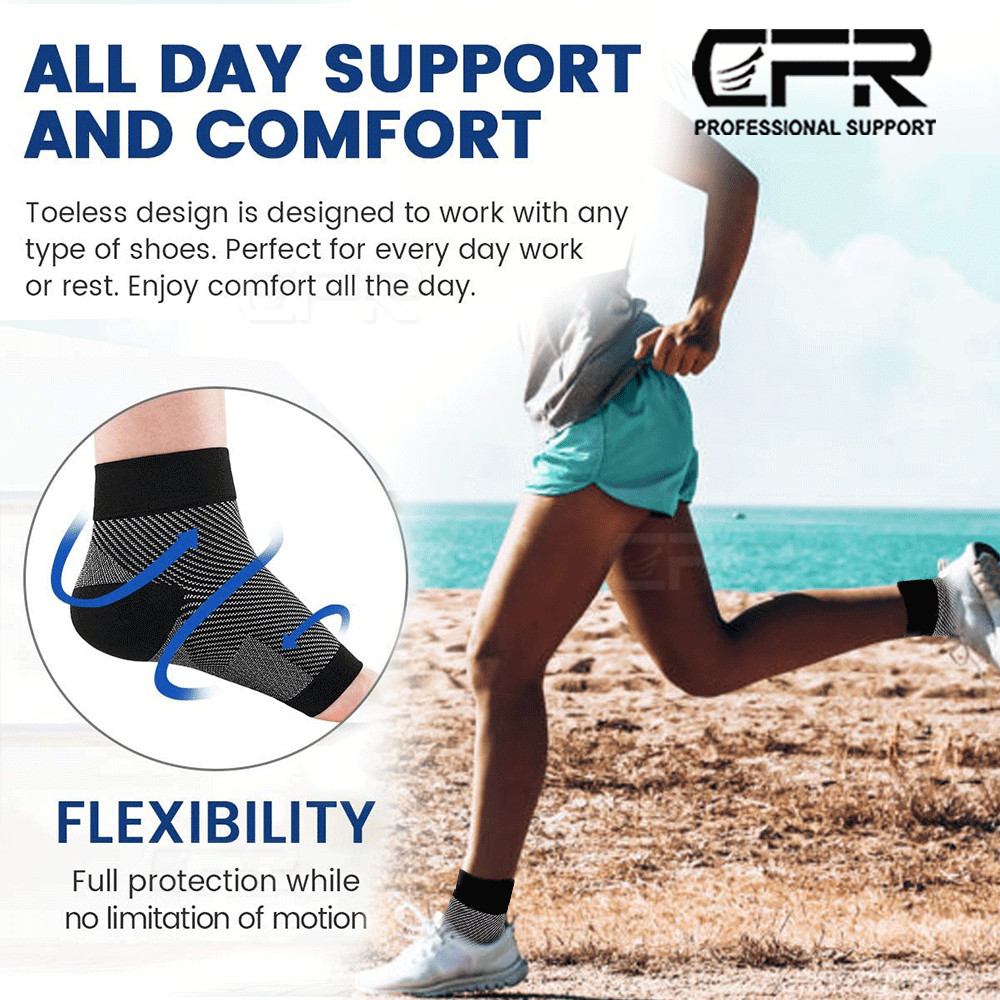 Compression Ankle Socks Foot Heel Sleeve Arthritis Pain Relief feet Support CFR