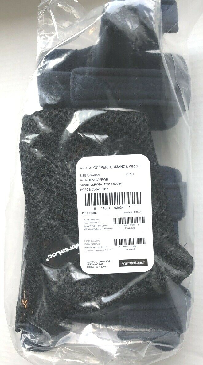 Vertaloc Universal Performance Wrist Brace VL307PWB