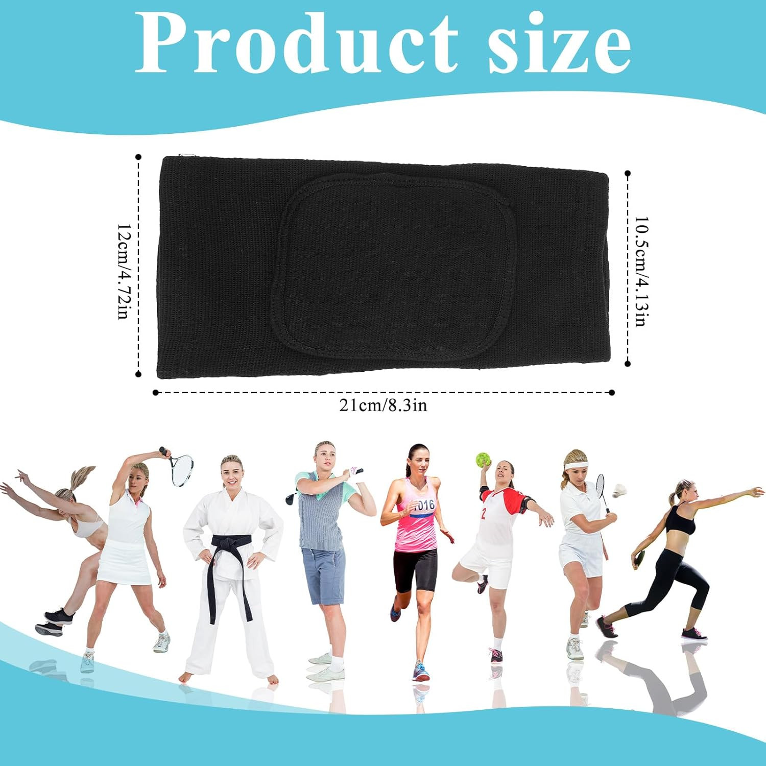 Volleyball Brace Pads Elbow Protector, 1 Pair Breathable Anti-Collision Sponge A