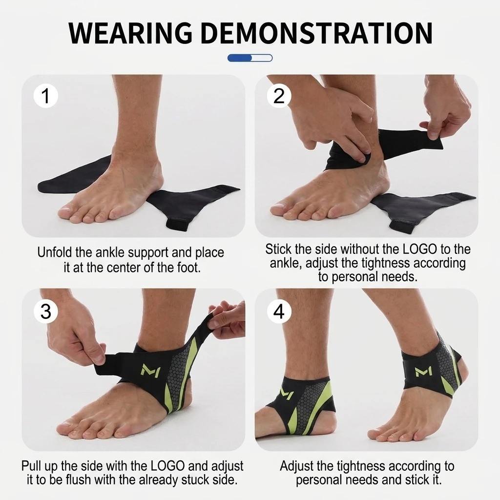Ankle Protector 1PC Support Running for Brace Basketball Soccer Sports