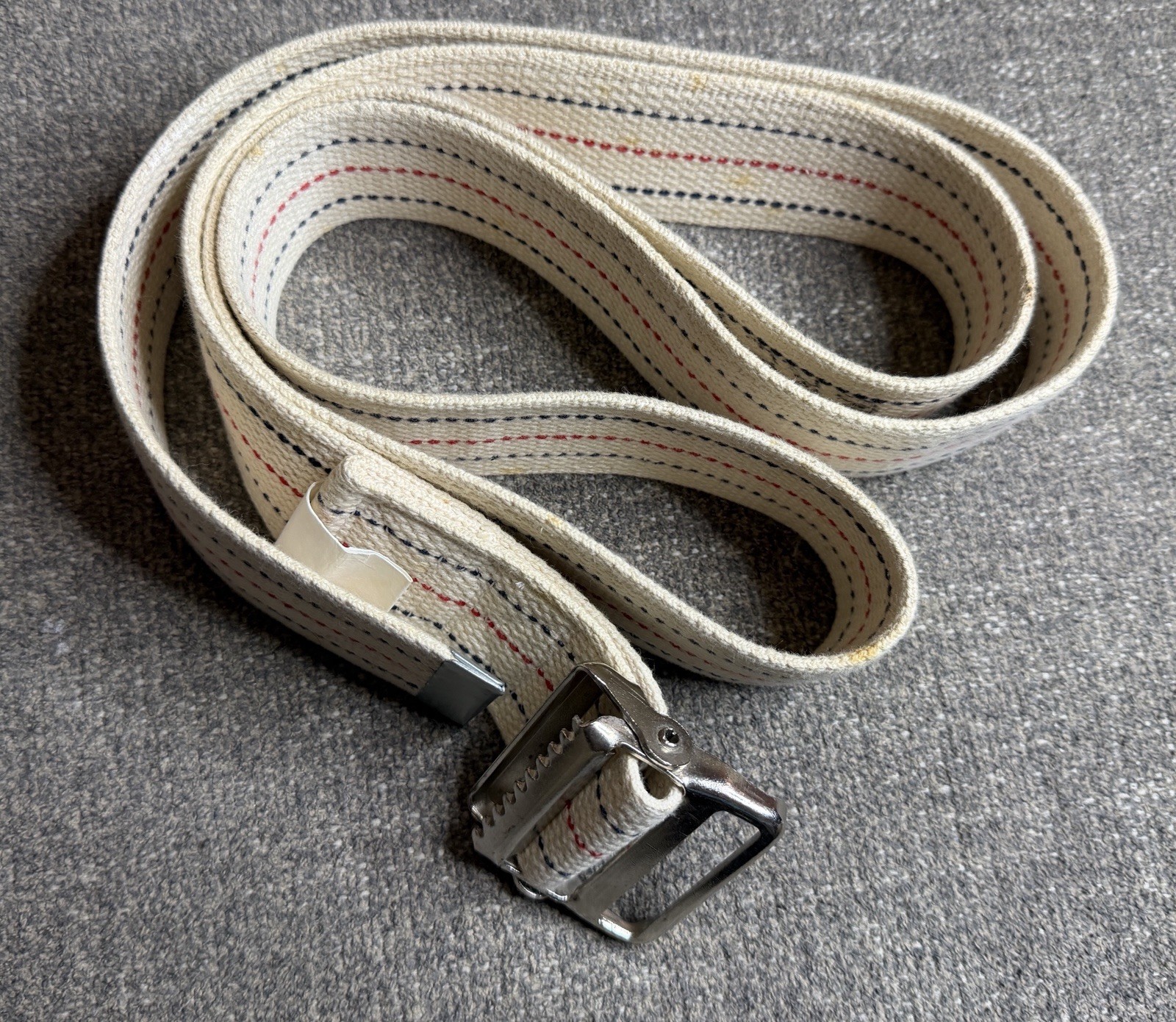 Essential Medical Supply Transfer Gait Belt Metal Buckle Striped Cotton