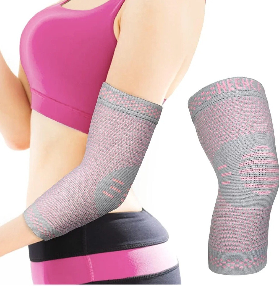 Neemca Professional Elbow Compression Brace Extra Large Women’s Pink/Gray