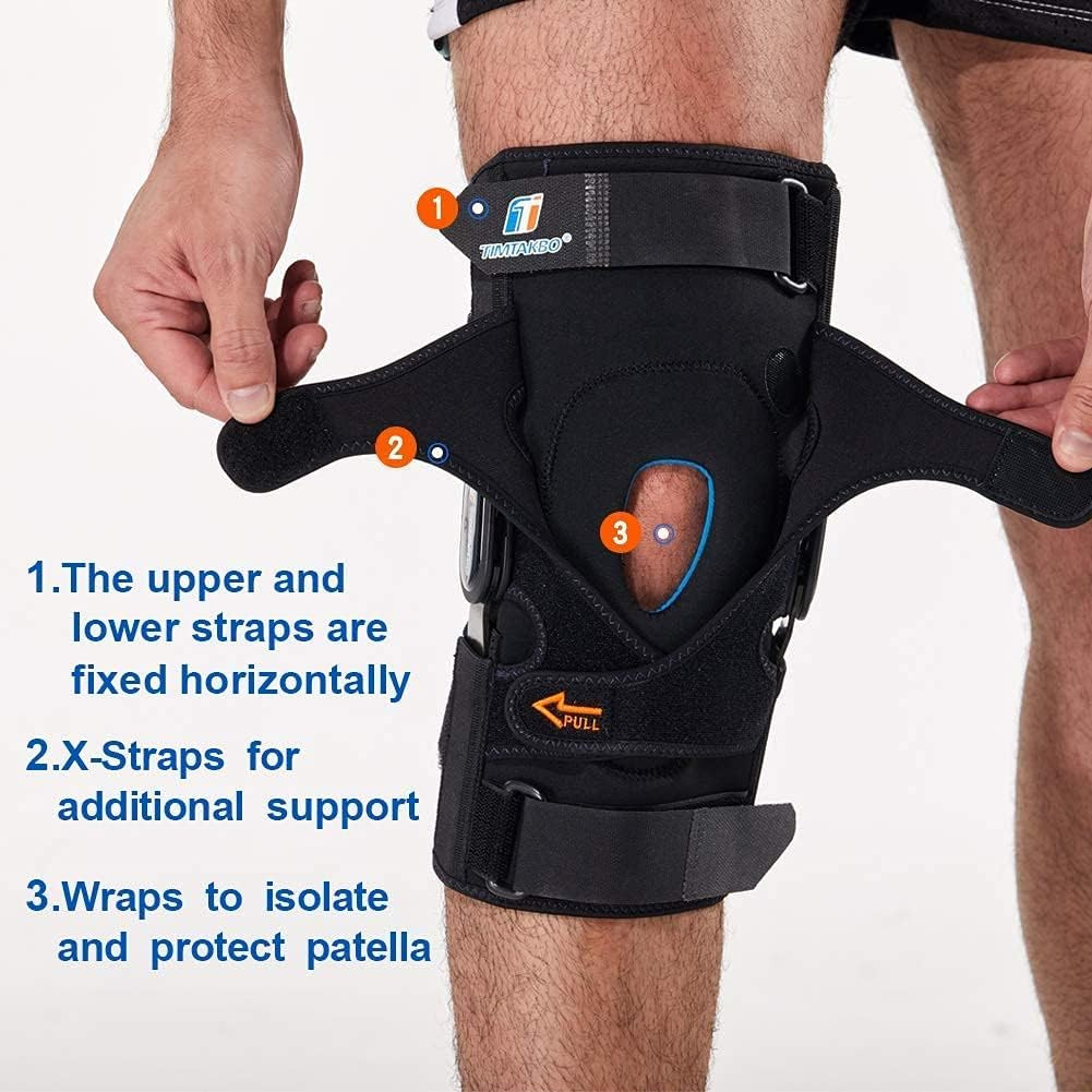 Plus Size Hinged Knee Brace for Pain Relief & Support – GEL Stabilizers