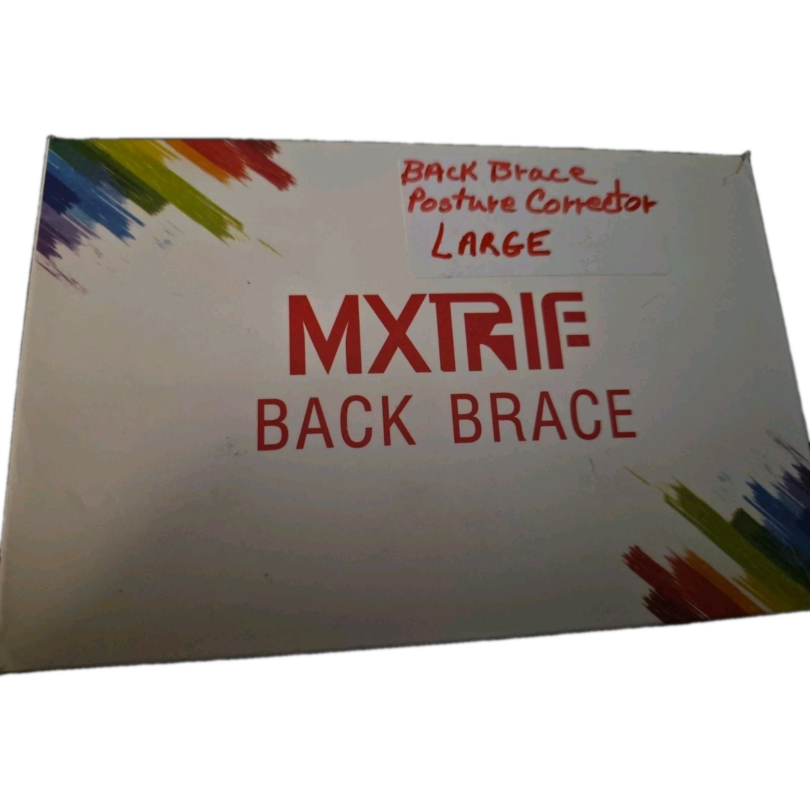 MXTRIF Back Brace Large Black X00NWESC0B for Back Support