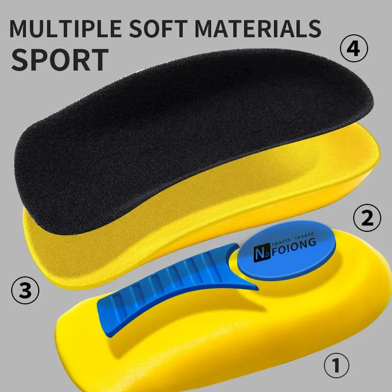 Half Orthopedic Insoles for Men Women Foot Heel Spurs Pain Cushion Foot Massager