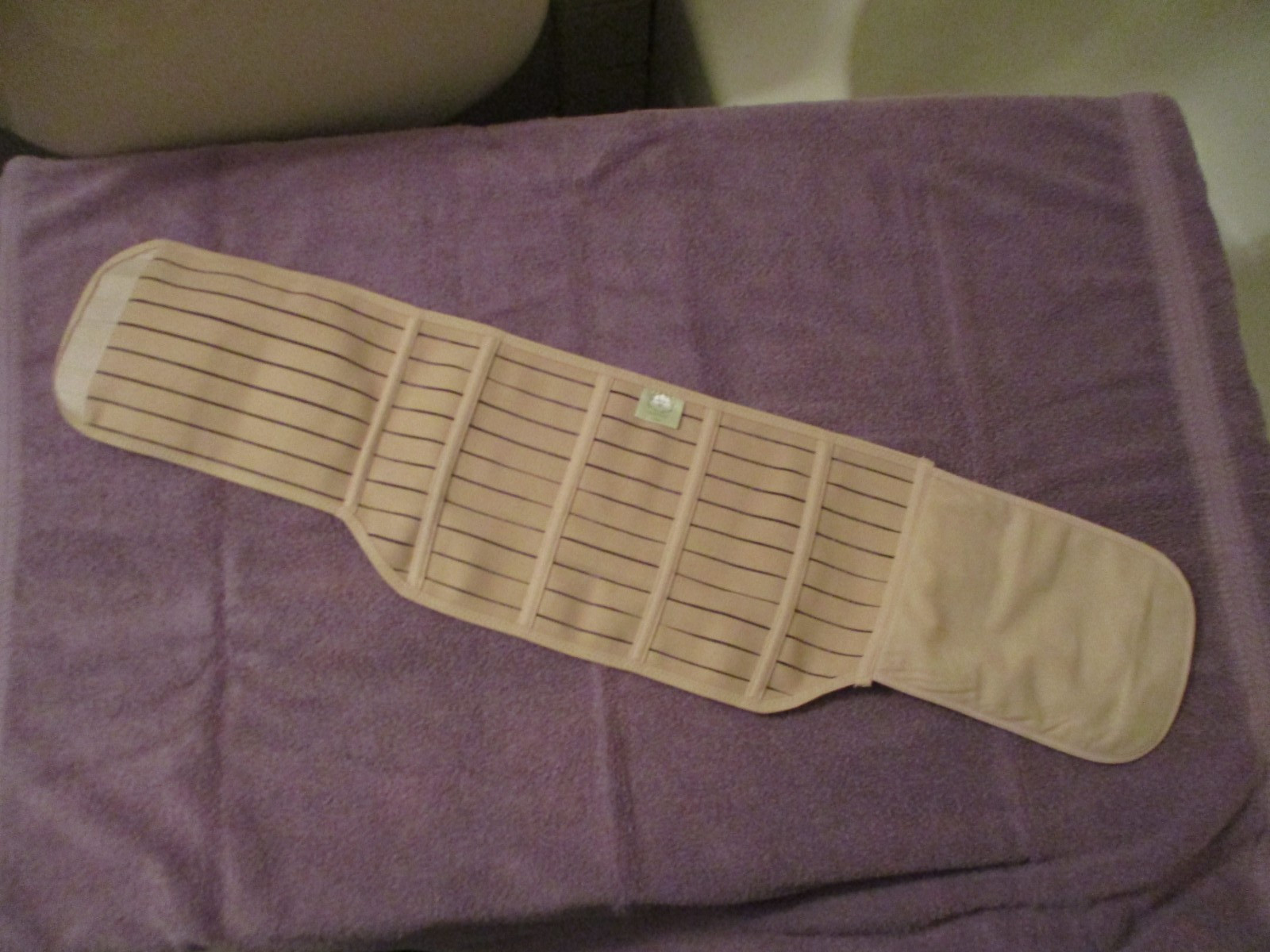 KaeBabies large beige Postpartum Recovery Support Belt 28-34″ 7″ front 9″ back