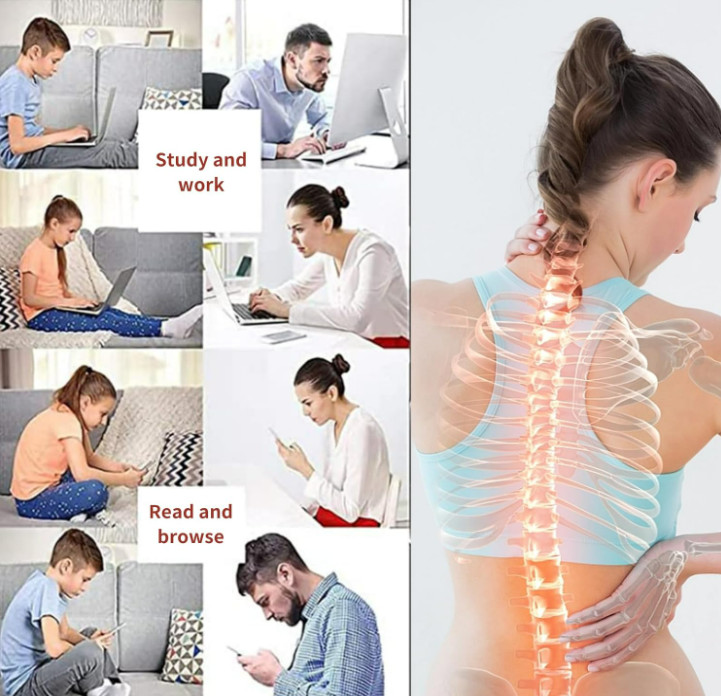 Adjustable Posture Corrector Back Straightener Support Shoulder Brace Black