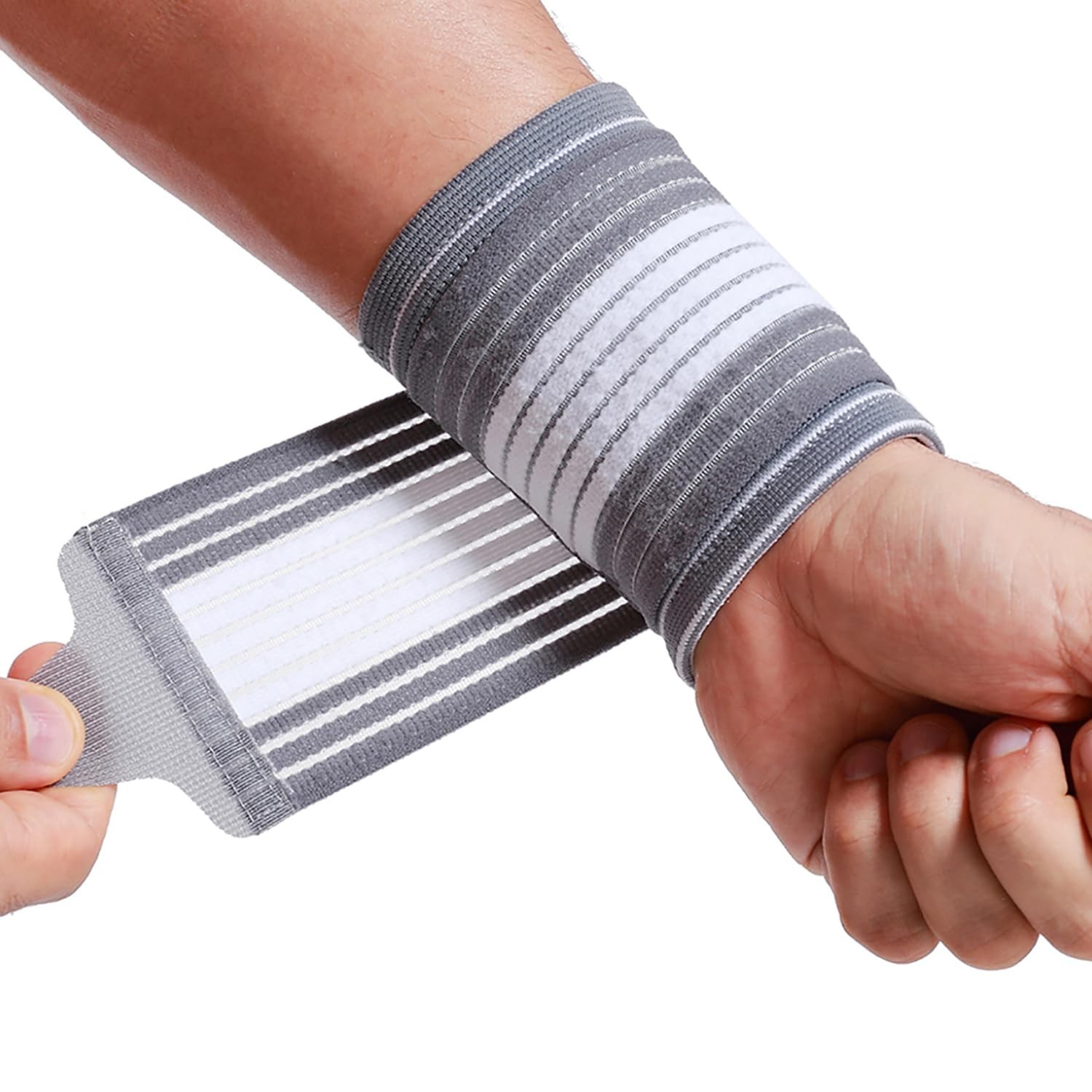 Versatile Compression Wrist Band – Lightweight Support for Both Wrists, Size M