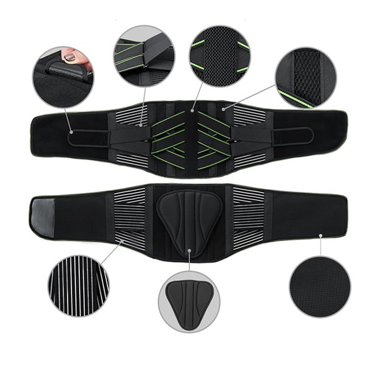 Back Brace with 7 Metal Stays Lower Back Pain Relief Lumbar Support Belt S-XXL