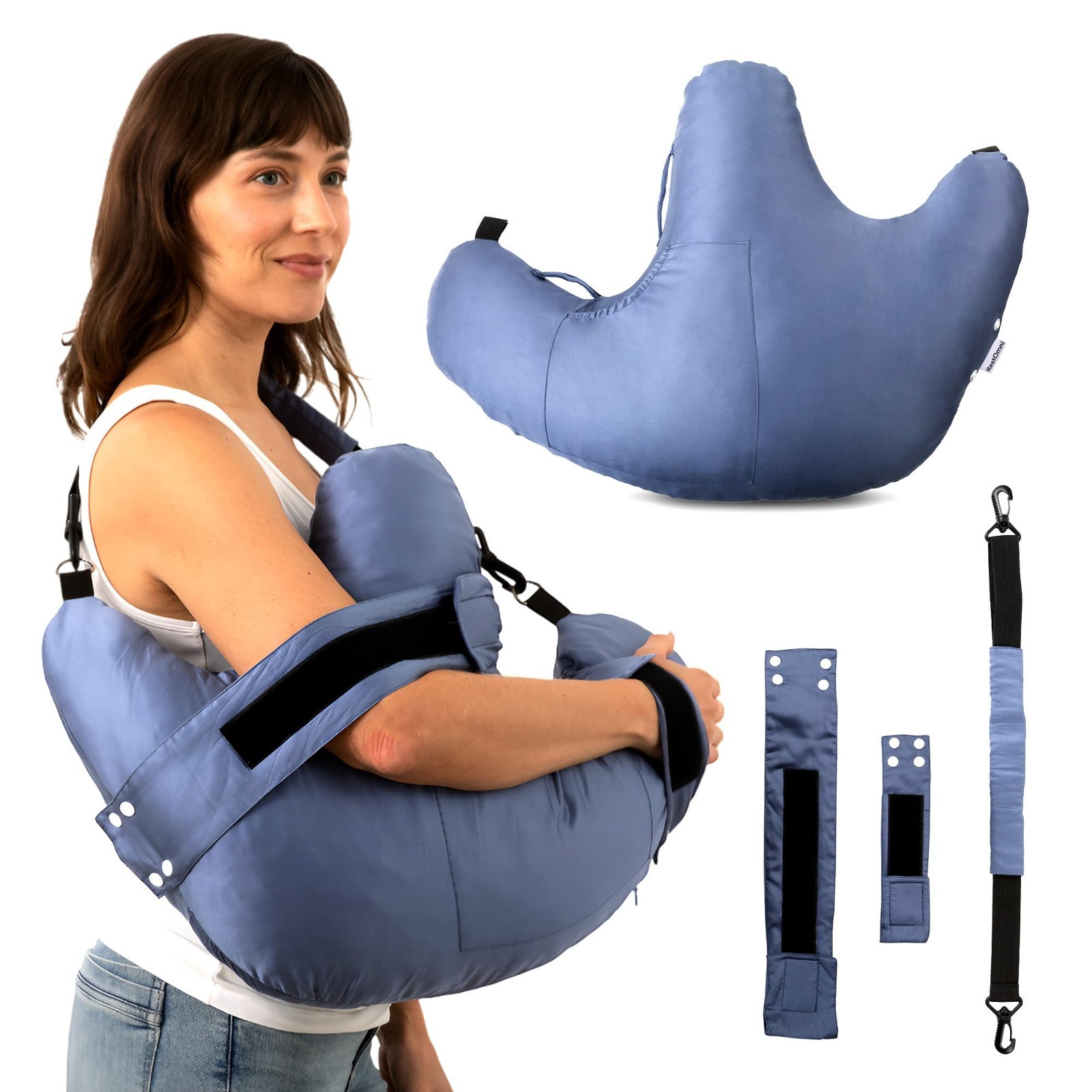 Shoulder Surgery Recovery Pillow – Rotator Cuff Relief, Arm Sling Support, Washa