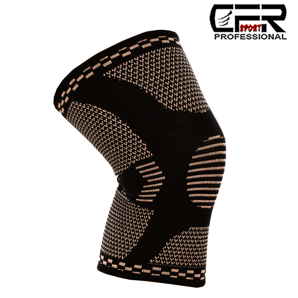 Copper infused Pro Series Performance Compression Knee Sleeve Brace S M L