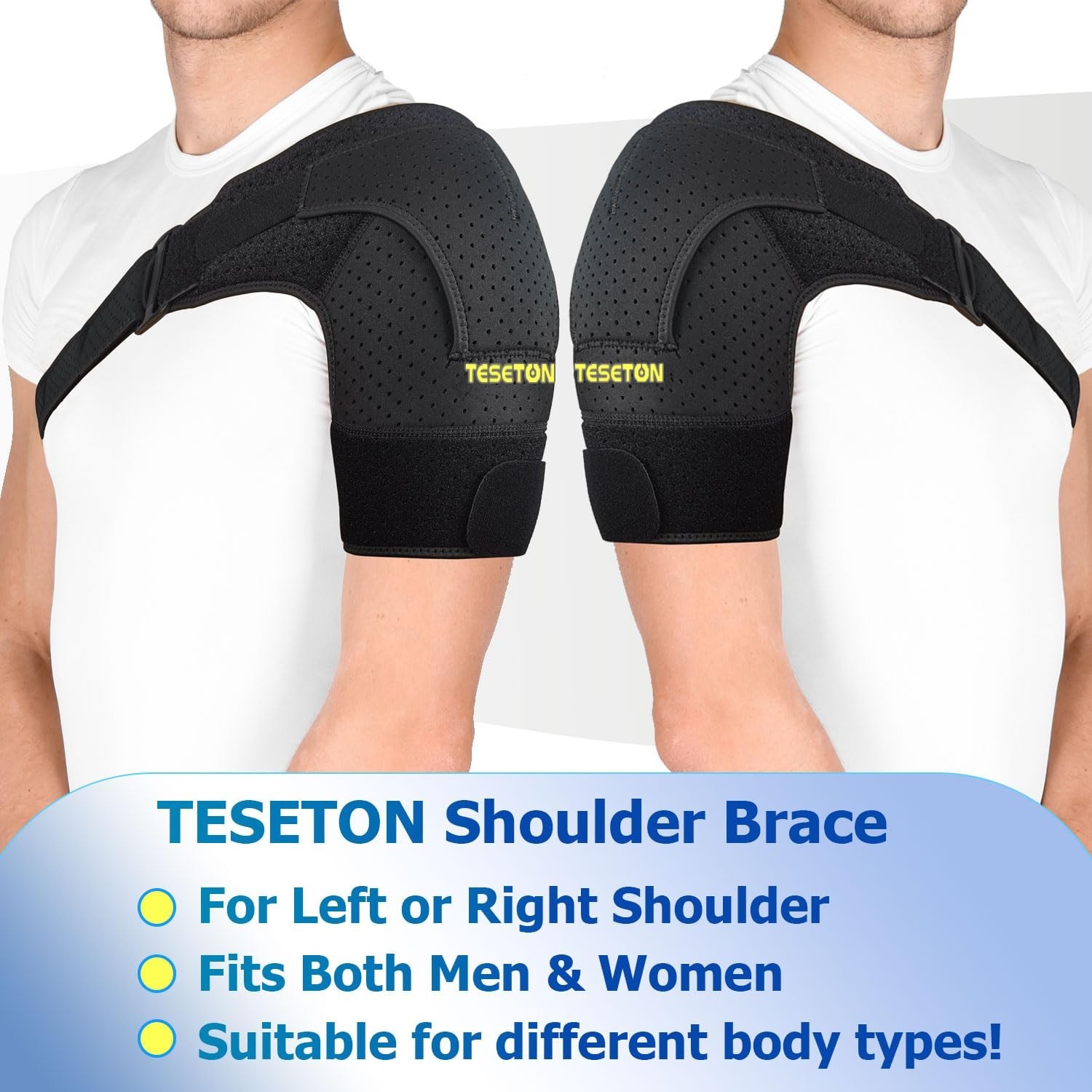 Shoulder Brace for Men and Women, Shoulder Compression Sleeve for Pain Relief…