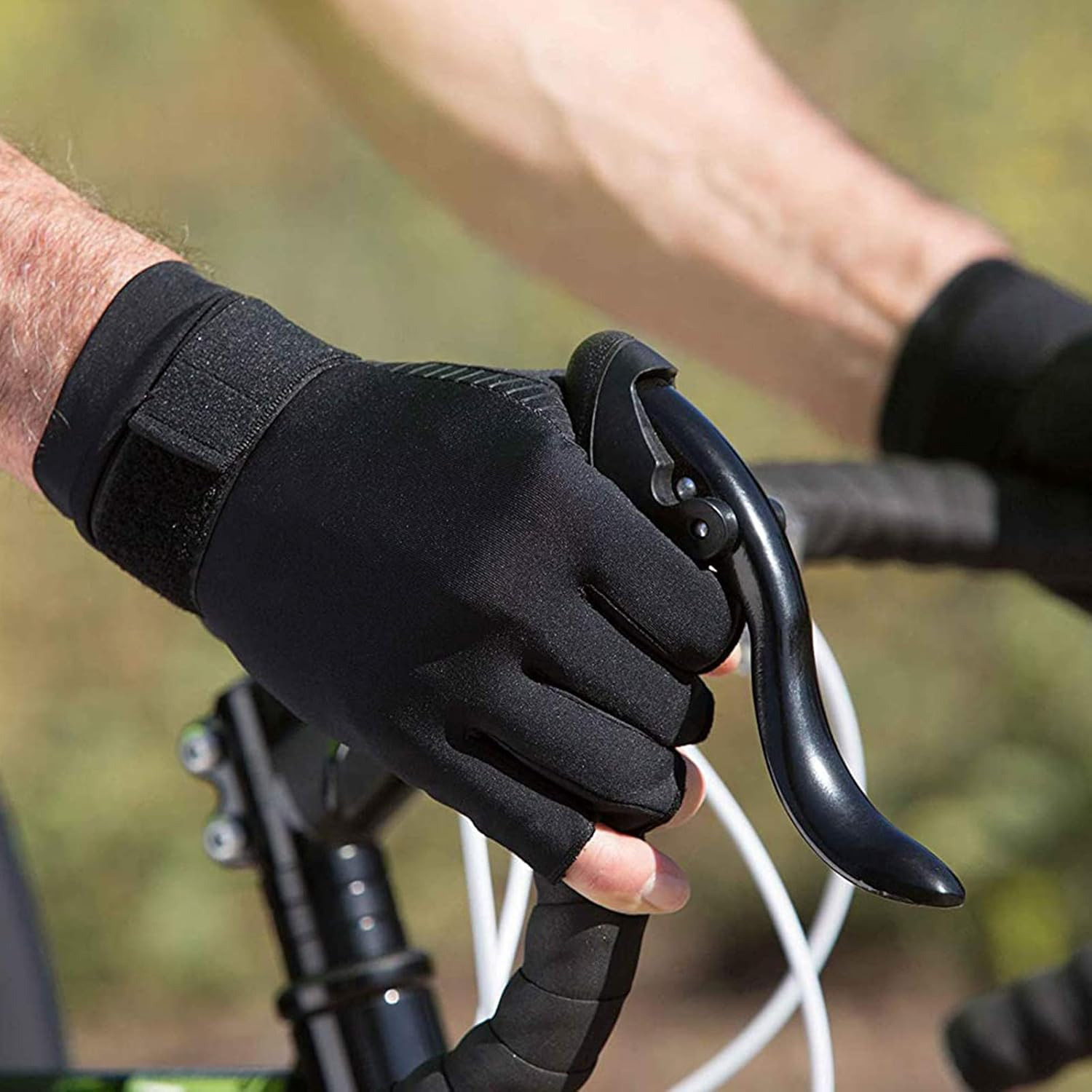 Guantes cobre artritis compresion sin dedos alivio dolor muneca articulacion