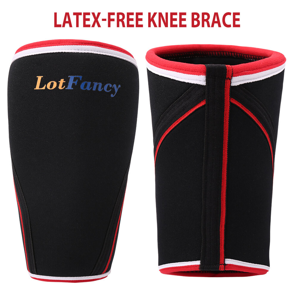 2 Pack Knee Sleeves Support Compression Weightlifting 7mm Neoprene Sleeve Sport