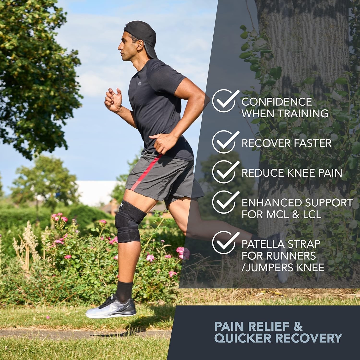 Lightweight Adjustable Knee Brace for Sports & Arthritis – Enhanced Stability
