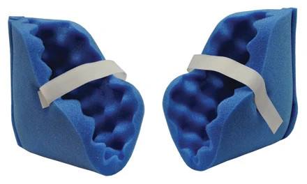 Deluxe Convoluted Eggcrate Foam Heel and Elbow Protectors 2 Inch Pair