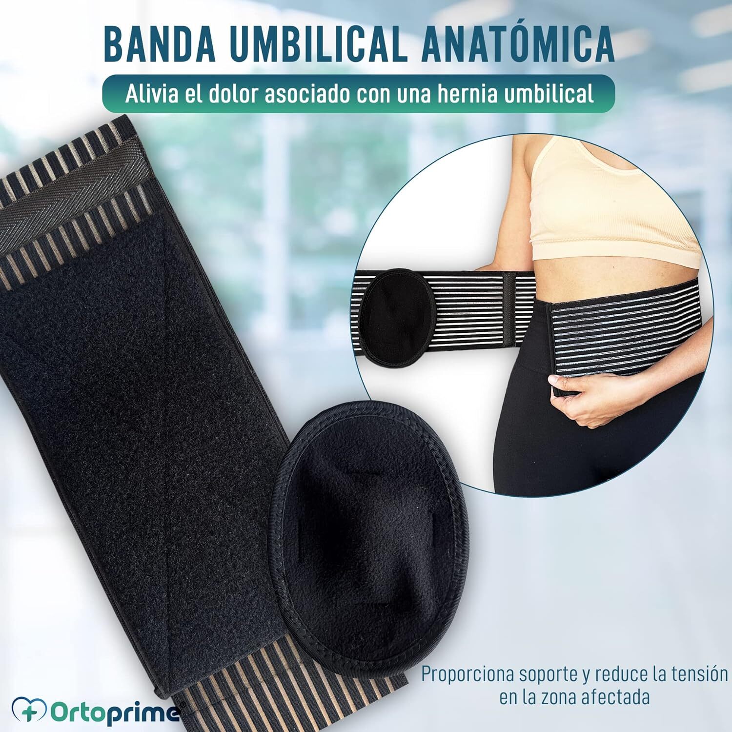 Umbilical Navel Hernia Belt Abdominal Support Binder with pad for Men and Women