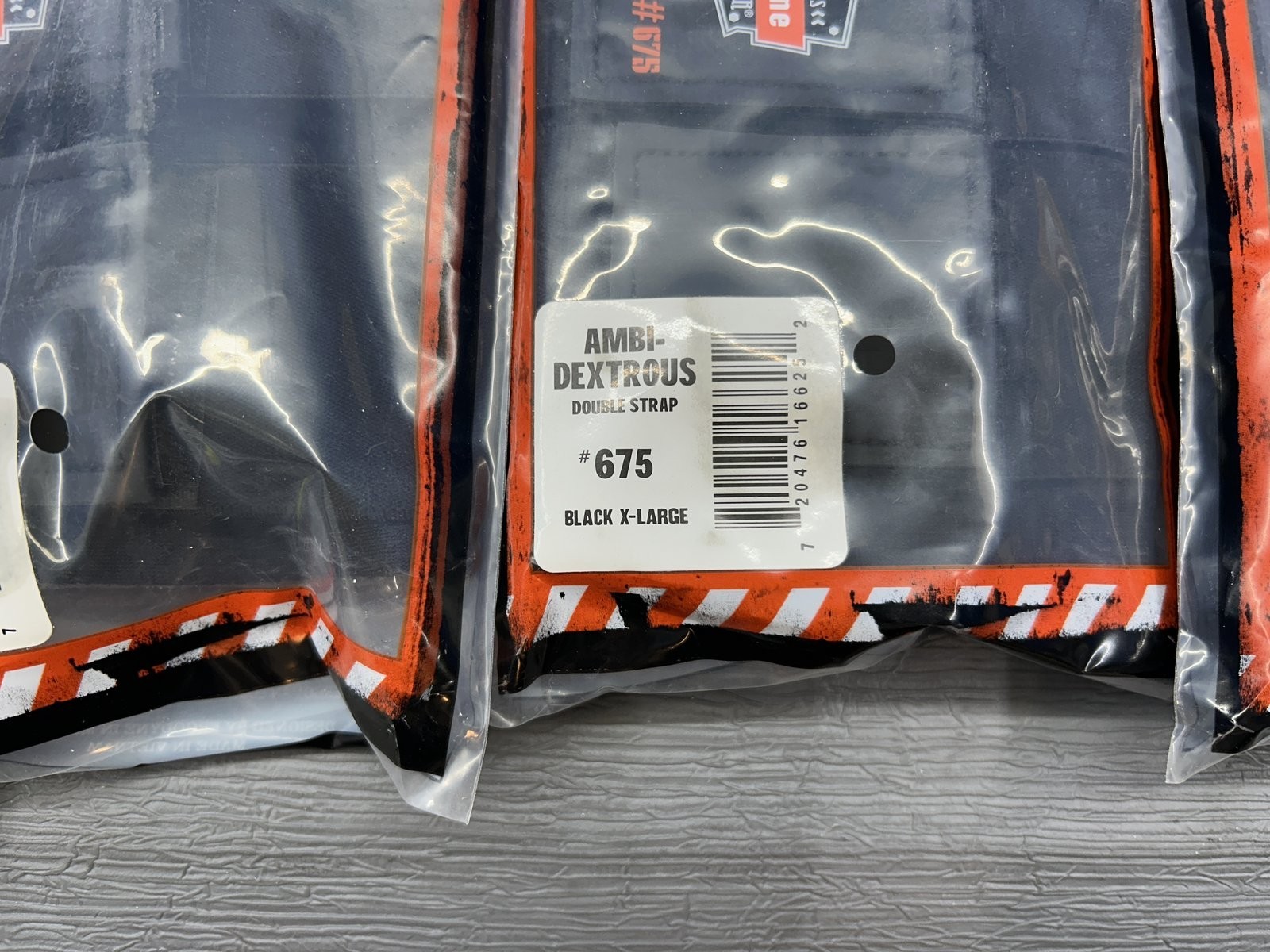 NEW LOT OF 8 ERGODYNE WORK GEAR 675 PROFLEX WRIST SUPPORT AMBI-DEXTROUS DOUBLE**